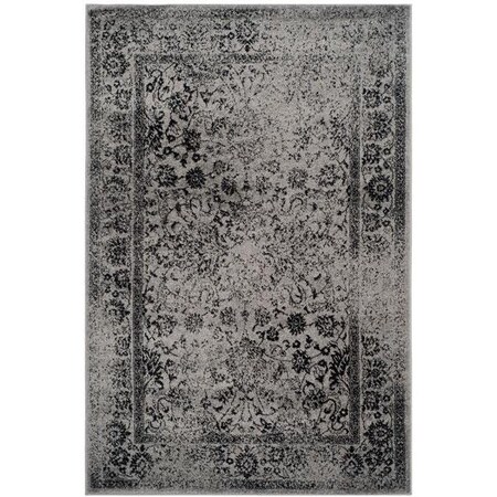 Safavieh 10 X 14 Ft. Large Rectangle Casual Adirondack- Grey And Black Power Loomed Rug ADR109B-10